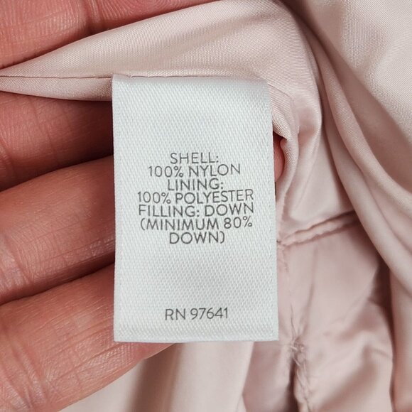 J Jill Vest Women Small Pink Down Long Line Puffer Quilted Full Zip Classic - Picture 9 of 13